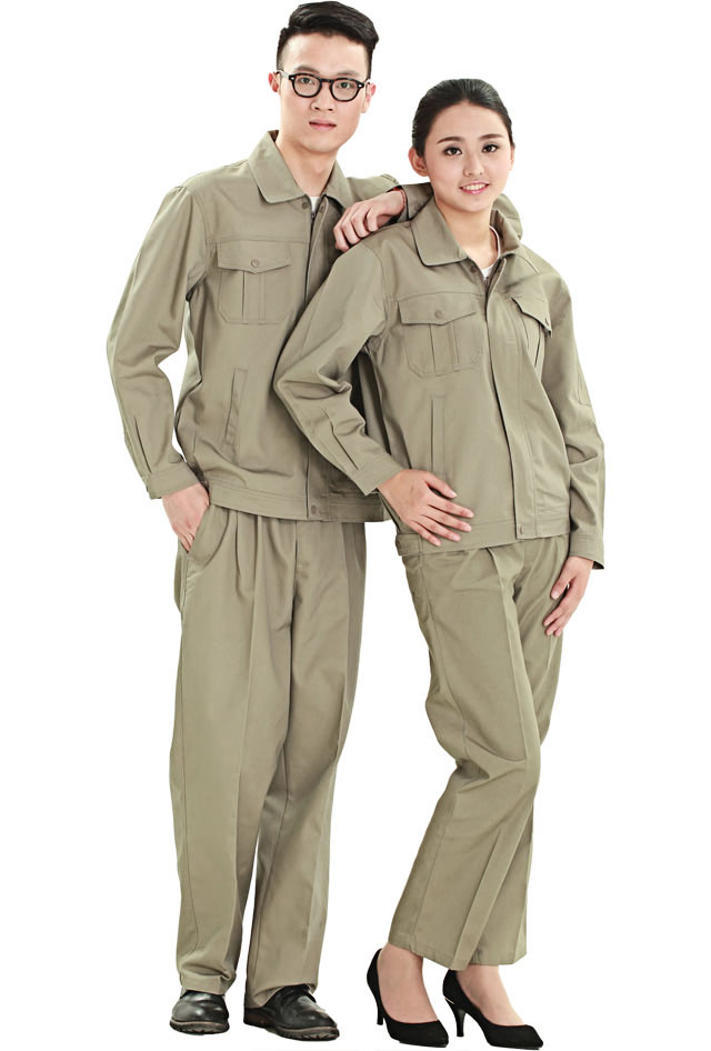 HR-810款帆布單層茄克工作服款式圖片大全 HR-810款帆布單層茄克工作服定制款式