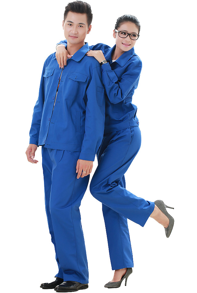 洪瑞 KG-306款精格服飾 滌棉帆布艷藍單層茄克工作服,勞保服,工裝,現貨