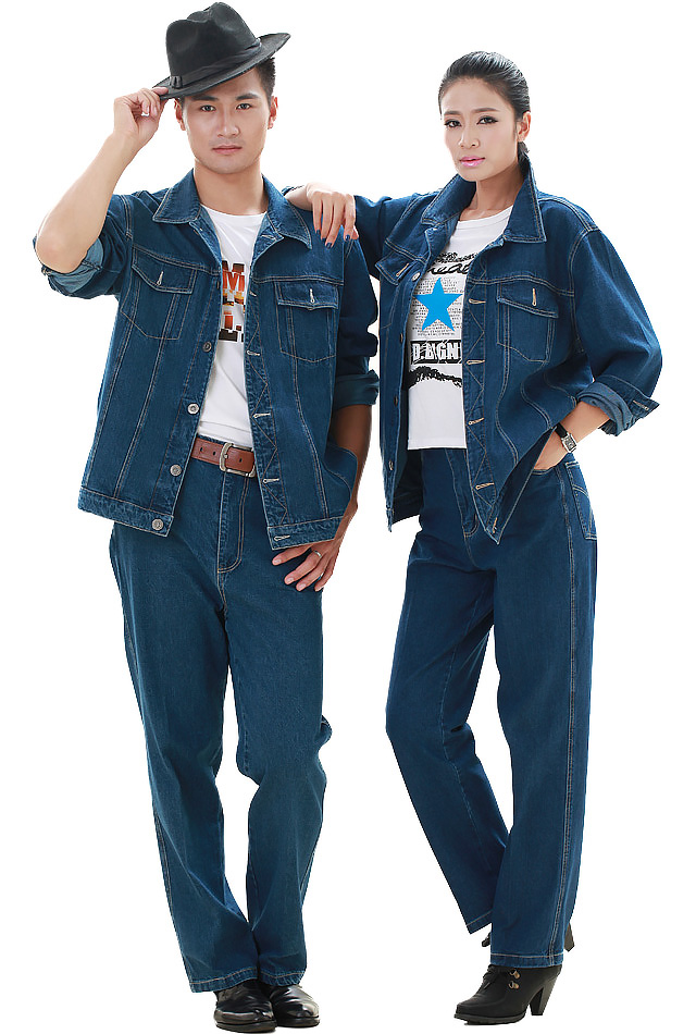 洪瑞 KG-315款精格服飾 精梳棉牛仔單層茄克工作服,勞保服,工裝,現貨